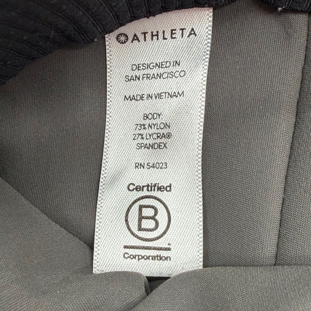Athleta Stellar Flare Trousers Gray High Rise Pintuck Pants Small RN 54023 - Picture 3 of 9